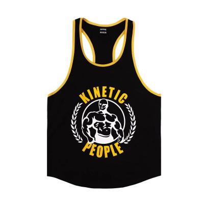 China Summer Sports Loose Basketball QUICK DRY Absorb Elastic Cheap Plain I-shaped Vest Fitness Sweat, Custom Made Men Singlet, Gym Men Tanktops for sale