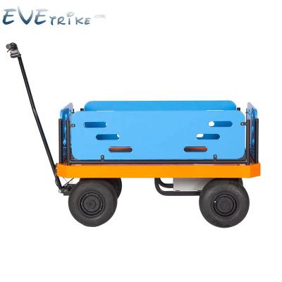 China New electric trailer beach cart sand trailer electric trailer smart new exclusive design for family and party seaside enjoy for sale