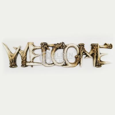 China Farmhouse Decoration Home Outdoor Home Character Crafts Resin Gifts Antler Decor Design for sale