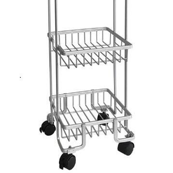 China Standing Type BSCI Modern Home Aluminum Bathroom Towel Cart for sale