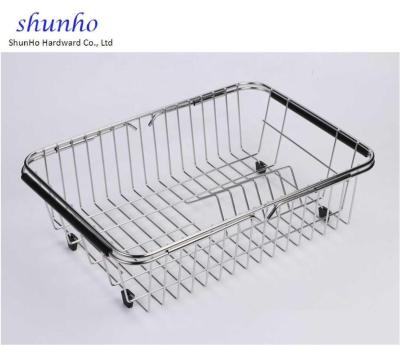 China Sustainable SUS 304 Stainless Steel Sink Basket Rack Shipping And Handling - YZ382710 for sale