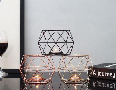 China Home Decoration Nordic Style Geometric Candle Holder for sale