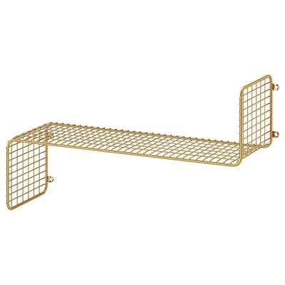 China BSCI storage wall shelf, golden yellow, 60x20cm for sale