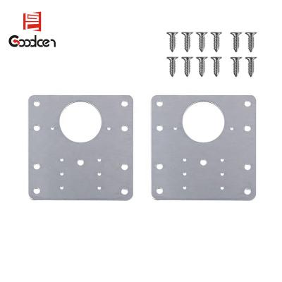 China Modern Hot Sale Furniture Accessories Stainless Steel Cabinet Hinge Repair Plate for sale