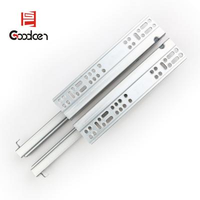 China Easy to install and disassemble 250mm length 3 fold full extension undermount drawer slide for sale