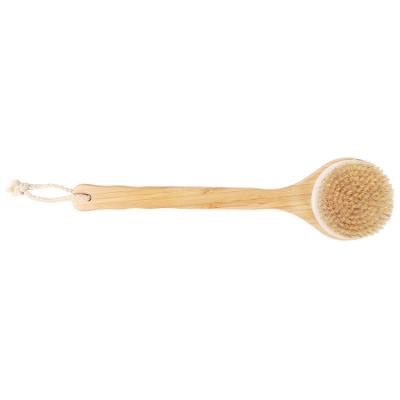 China EXFOLIATING WELLRICH Body Brush Shower Bath Dry Brushing Brush, 100% Natural Bristle, Bath Brush with Long Wooden Handle for sale