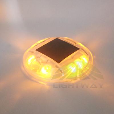 China Plastic PC Solar Road Stud Colors LED Plastic Road Stud 360 Degree Visible for sale