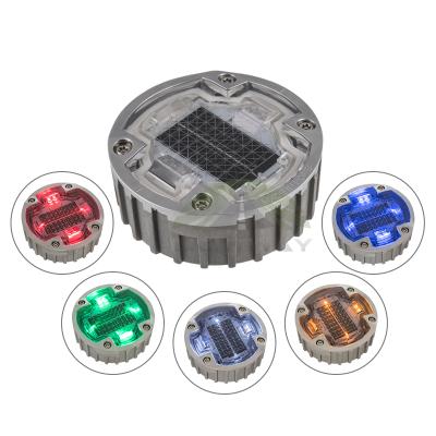 China Solar Led Road Aluminum Alloy Crysoposts Yellow Reflector Plastic Reflective Stud for sale