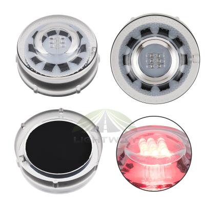 China Brand Plastic Bulletproof PC Material Japan Solar Deck Lights LED Dock Driveway Warning Light for sale