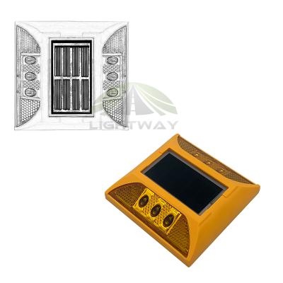 China IP68 Plastic Waterproof Traffic Plot Light Solar Road Beacon Led for sale