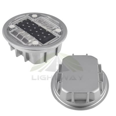 China Regular Cast Aluminum Driveway Light Marker Clots Visible Solar Road Stud for sale