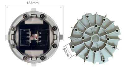 China AluminuAm (GB-ADC12)+PC (Japan Brand) 6 Led Road Stud Solar Aluminum Heavy Duty Embedded Road Stud for sale