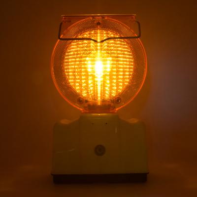 China PS Mask + Plastic Base PE Plastic Base Blink Road Safety Led Solar Traffic Barricade Warning Light for sale