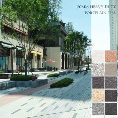 China Modern 10mm 15mm 20mm Anti-stress Nature Stone Texture Flamed Granite Porcelanato Tiles for sale