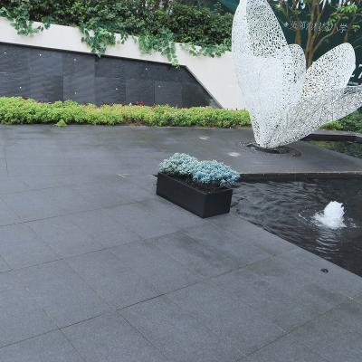 China Hotel Yard Flooring Patio Modern Hot Selling Black Granite Tiles Outdoor for sale