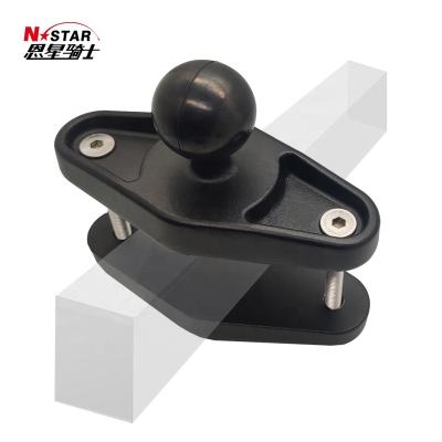 China Rubber+aluminum alloy+304 stainless steel NSTAR shelf bracket industrial storage equipment fixed 1.5 inch ball head for sale