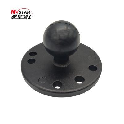 China Rubber+aluminum alloy Enxing Knight bracket module round ball head bracket accessories 1 inch interface round metal aluminum ball head for sale