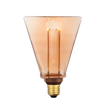 China Morden 2W 4W Light Amber Glass Home Lighting Energy Saving Lamp Led Filament Bulb Led Edison Bulb for sale