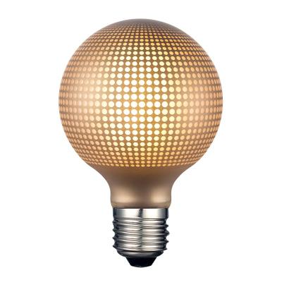 China New Design Residential/Hotel/Garden/Living Room Gold Led Christmas Decorative Bulb G95 4W 2700K Vintage Led Filament Light Bulb for sale