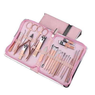 China Nail Dead Beauty 26 Pcs Set Nail Manicure Scissors Cuticle Clippers Trimmer Skin Remover Stainless Steel Pedicure Cutters Tools for sale