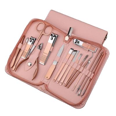 China Luxury Nail Beauty Household Manicure Set Case Manicure Pedicure Manicure Equipment Set for sale