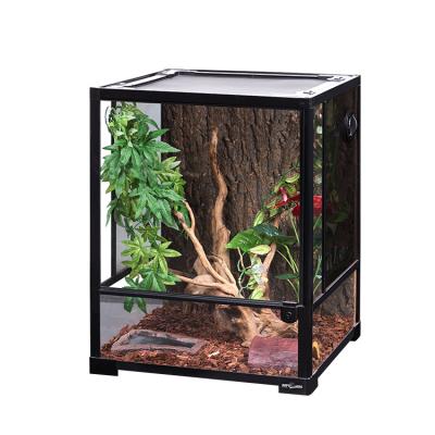 China Viable REPTIZOO RK0110NS Mini Greenhouse Tank RK Series Mini Reptile Amphibious Glass Visually Attractive Full View For Reptile Living for sale