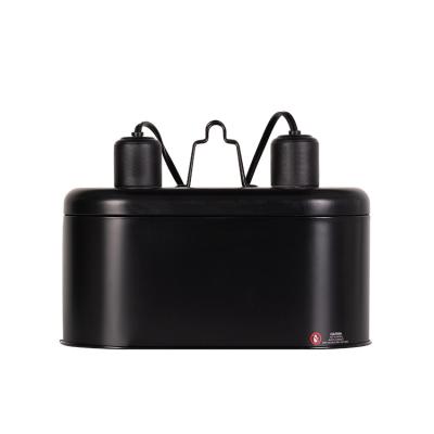 China Dual 150W Max. Black Combo REPTIZOO Viable Double Dome Lamp Shade Lamp Fixture Cover & Shades for sale