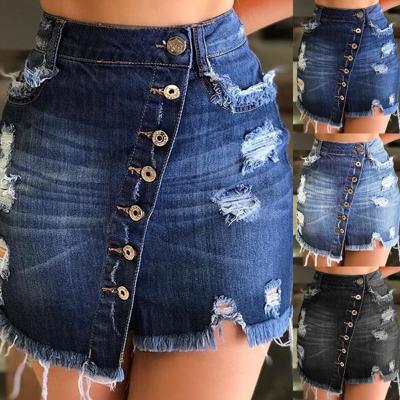 China New Amazon Fashion Plus Size Women's Hot Sale Women's Jeans Mini Short Skirt Girls Dress for sale