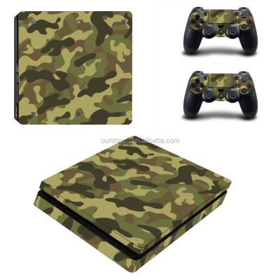 China High Vinyl Army Style Vinyl Skin Cover Sticker For PS4 Slim Console For PS4 Controller Slim Skins for sale