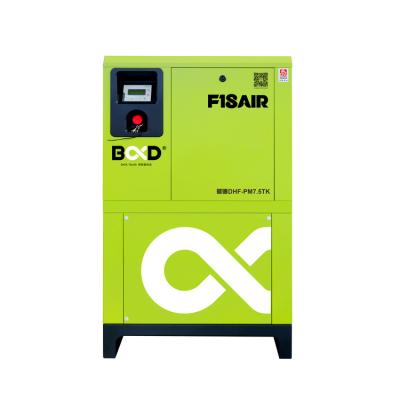 China DHF-7.5PTK Oil Free All In One 7.5KW Oil Free Low Noise Silent Screw Air Compressors for sale