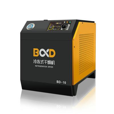 China BD-10 0.25HP 1.8m3/min Hotels Refrigerated Air Dryer For Screw Air Compressor for sale