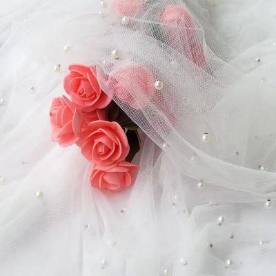 China High Quality Shrink-Resistant Tulle Fabric With Pearl Colors Mesh Fabric For Tutu Skirt Wedding Dress for sale