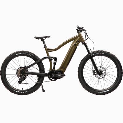 China Aluminum Alloy 500W Motor Mid Suspension MTB Mountain Electric Bicycle Full for sale