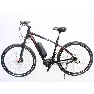 China Moutain Bike High Quality Shimano 8 Speed ​​Mid-Drive Suspension Mid-Drive Style Motor 28 Inch Electric Bike for sale