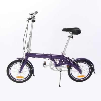 China Aluminum Alloy 16 Inch Folding Aluminum Single Speed ​​Bike for sale