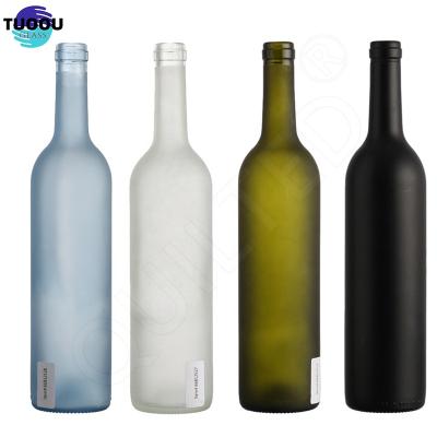 China Drinks

 Wine container wholesale Dark green empty long neck wholesales colored frosted clear with cork Bottle 750ml Wine Bottles 750 Ml Glass en venta