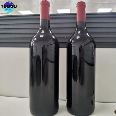 China Drinks

 Wine container Hot sale customized 1L 3L black color Bottle 750ml With Seal Manufactures Glass Bottles For Wine en venta