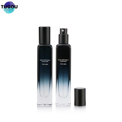 China Cosmetic Wholesale hot selling gradually change color cylindrical spray empty perfume packaging container bottles for sale