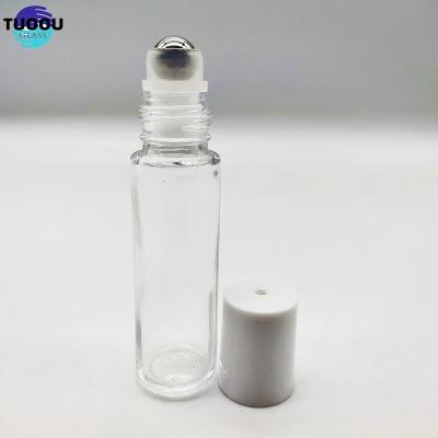 China Cosmetic Perfume high-grade essential oil 5ml sample glass 10m steel ball sub bottled empty bottle en venta