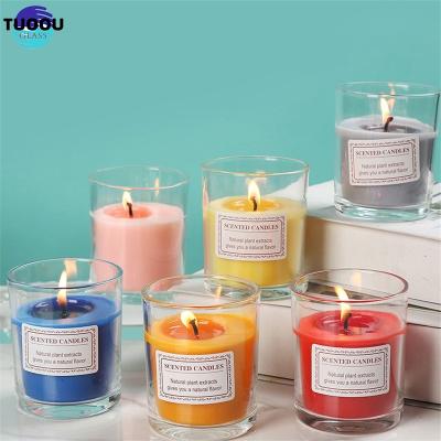 China Household Products Wholesale Hot sale Candle Glass Jar With Lid for sale