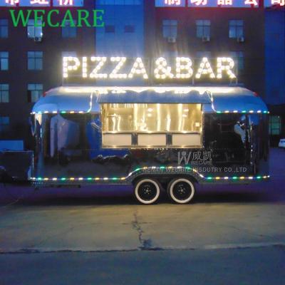 China Easy Operate WECARE Pizza Truck Customized Mobile Food Trailer For Pizza / BBQ / Burger for sale