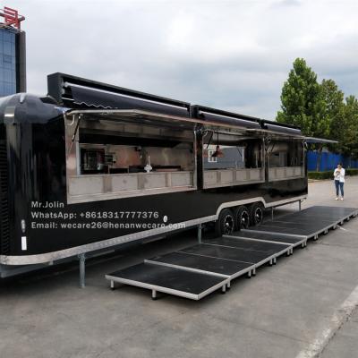 China Easy operate WECARE hotel and restaurant use street food trailer large size food truck for sale