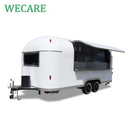 China WECARE vegetable processing plant mobile custom airstream trailer coffee cart food mobile custom kiosk outdoor food truck for sale Thailand for sale