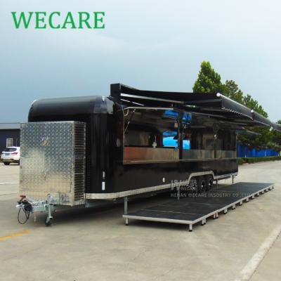 China Vegetable Processing Plant WECARE Large Food Trailer Mobile Food Truck For Restaurant Concept for sale