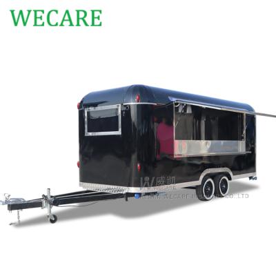 China Easy Operate WECARE CE Cheap Food Carts Mobile Catering Trailers for sale