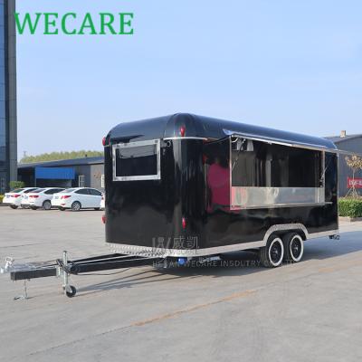 China WECARE fashion design mobile vegetable processing factory fast food trailer food truck for sale in Dubai for sale