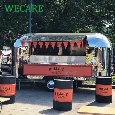 China WECARE vegetable processing plant Europe most fashionable food trailer airstream fast food churros cart for sale