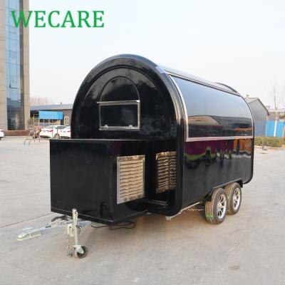 China Easy operate WECARE mobile china food cart coffee van bar trailers concession food trailer with VIN for sale