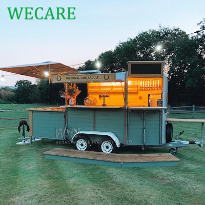 China New classic factory WECARE vegetable processing truck outdoor fast food cart mobile kitchen food trailer for USA for sale