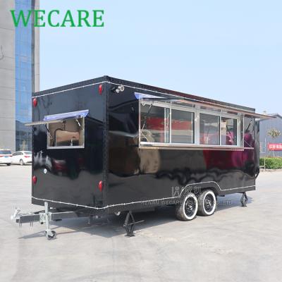 China Easy Operate WECARE Custom Square Mobile Food Trucks Catering Trailer For Sale for sale